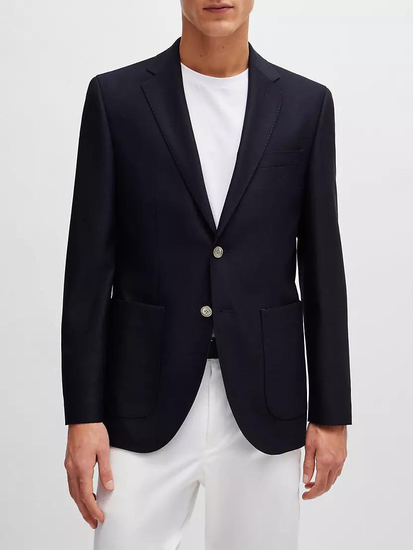 Regular-Fit Jacket in Virgin Wool Product Image