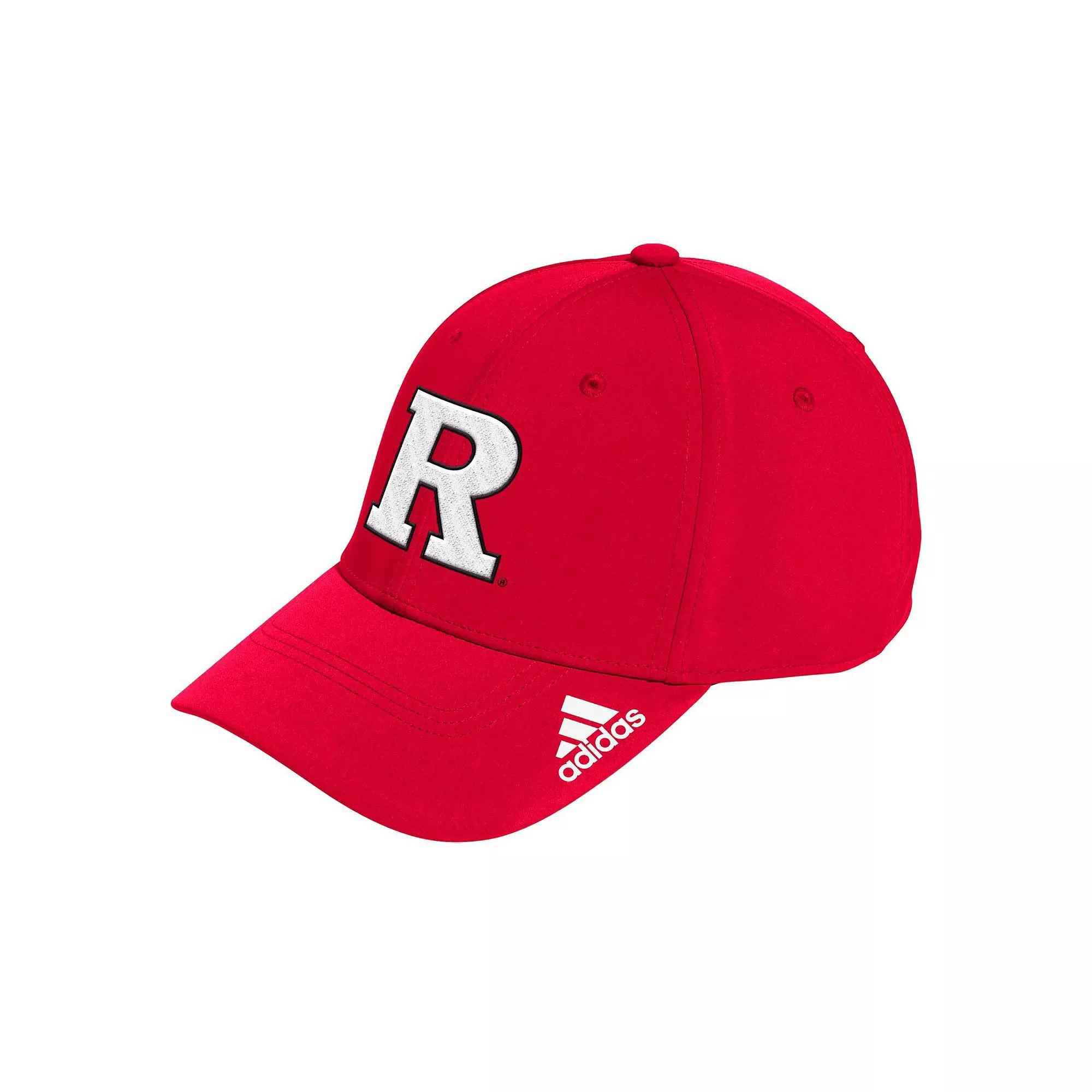 Men's adidas Scarlet Rutgers Scarlet Knights Locker Room Logo Flex Hat,  Product Image