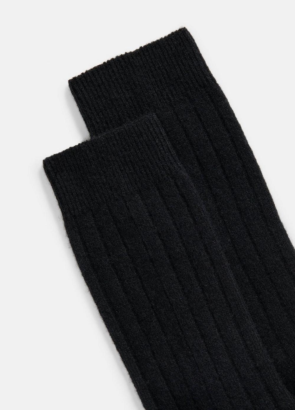 Womens Womens Cashmere Rib Sock, Black, Size M/L Vince Product Image