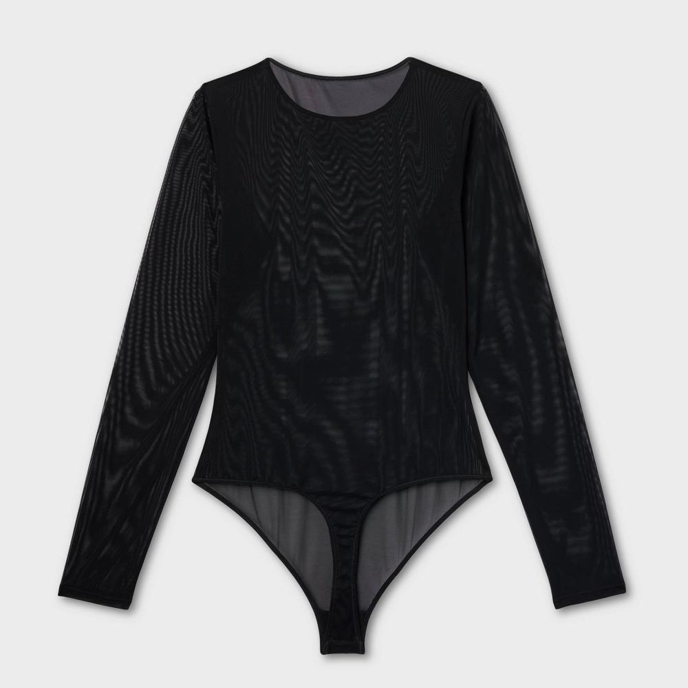 Women's Mesh Long Sleeve Bodysuit - Auden™ Product Image