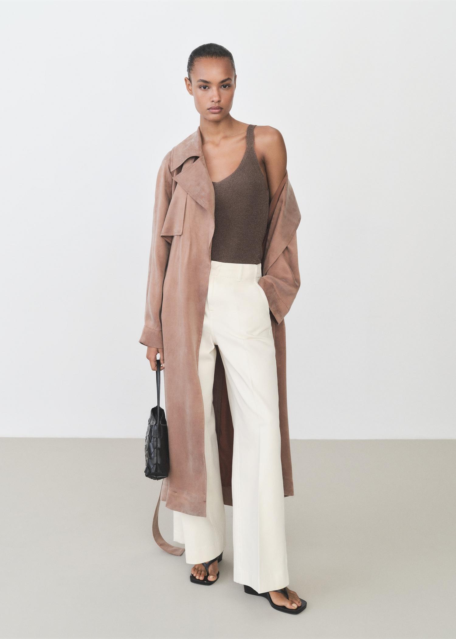 Lurex knitted top - Women | MANGO USA Product Image