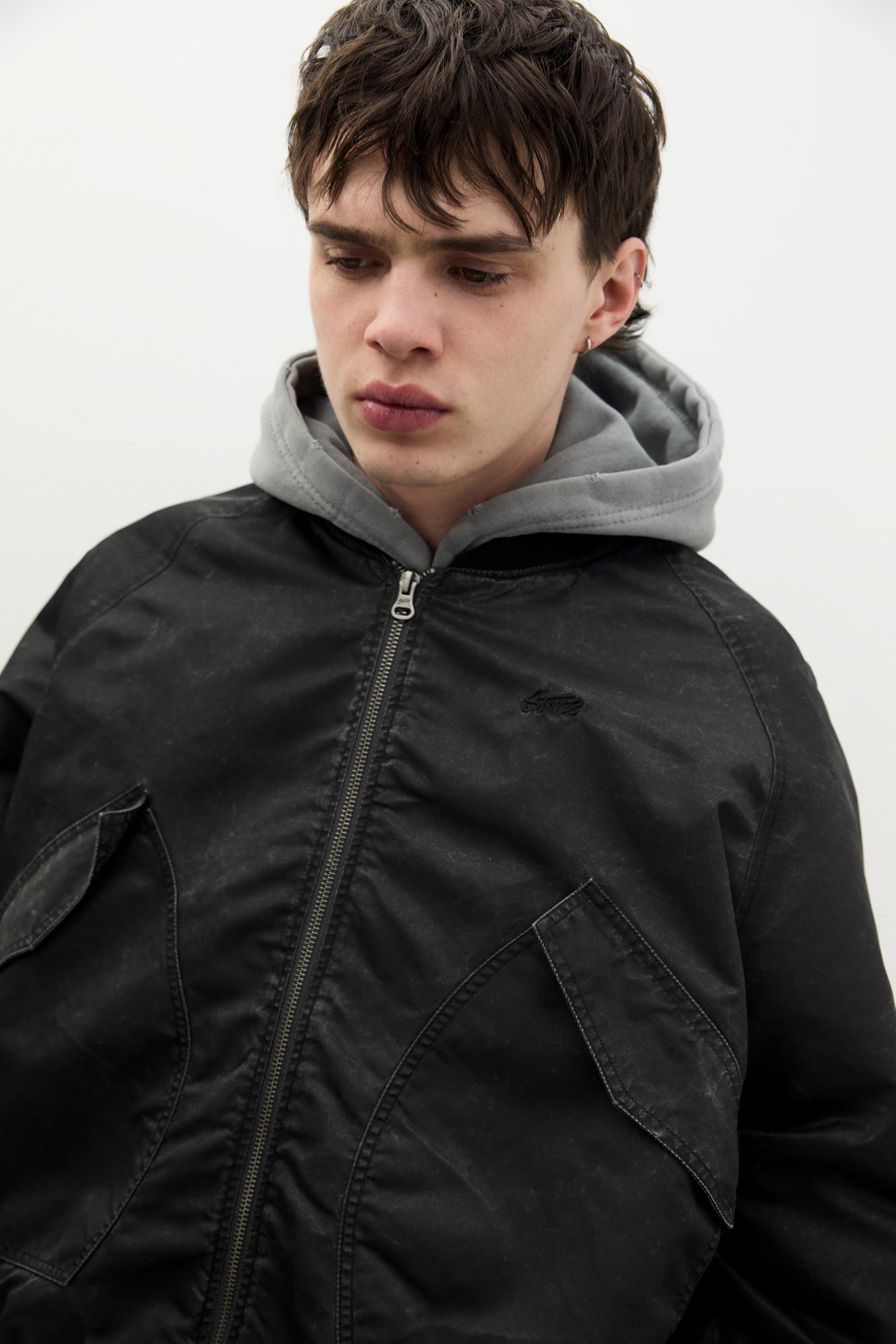 Bomber jacket with pockets Product Image