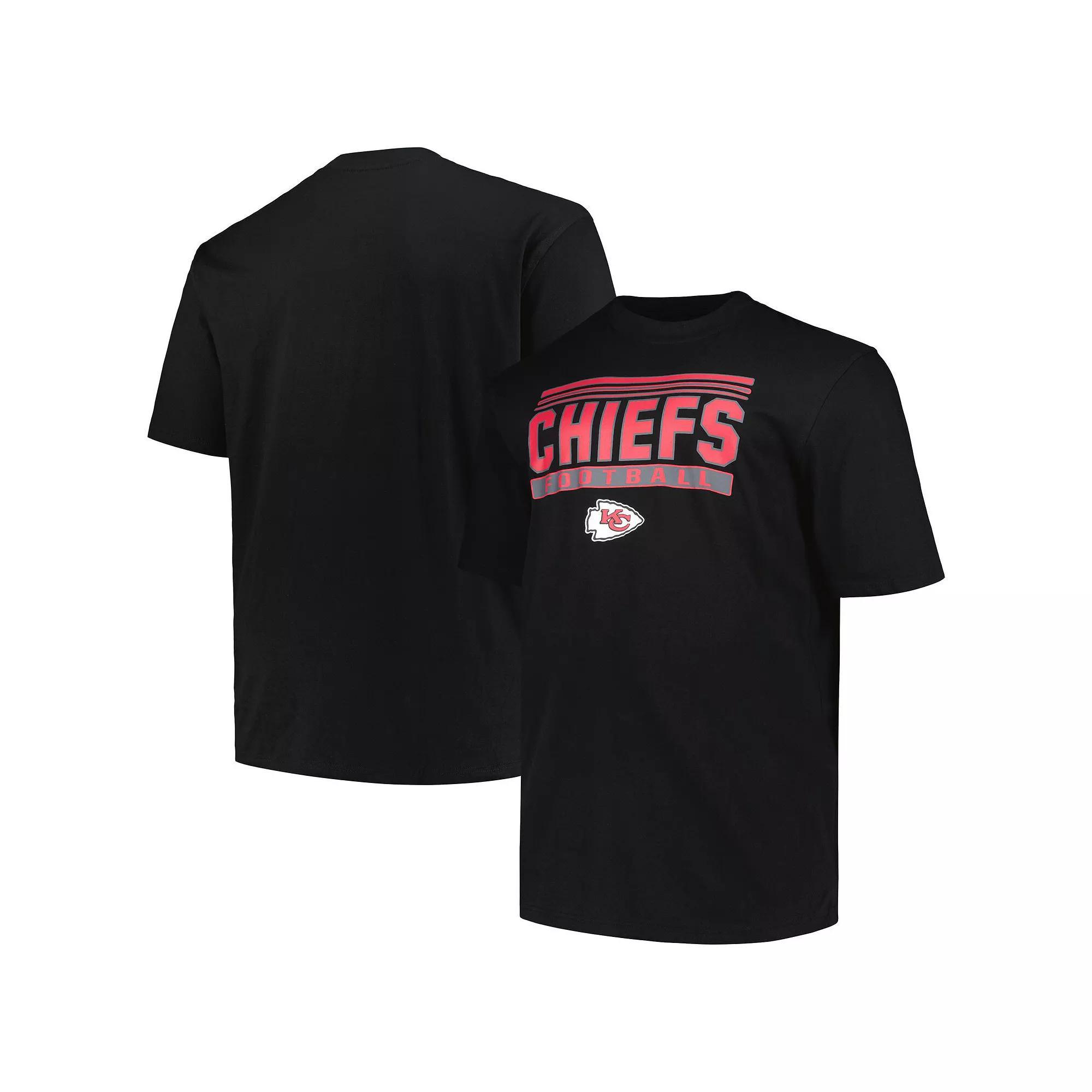 Men's Fanatics Branded Black Kansas City Chiefs Big & Tall Pop T-Shirt, Size: 3XLT Product Image