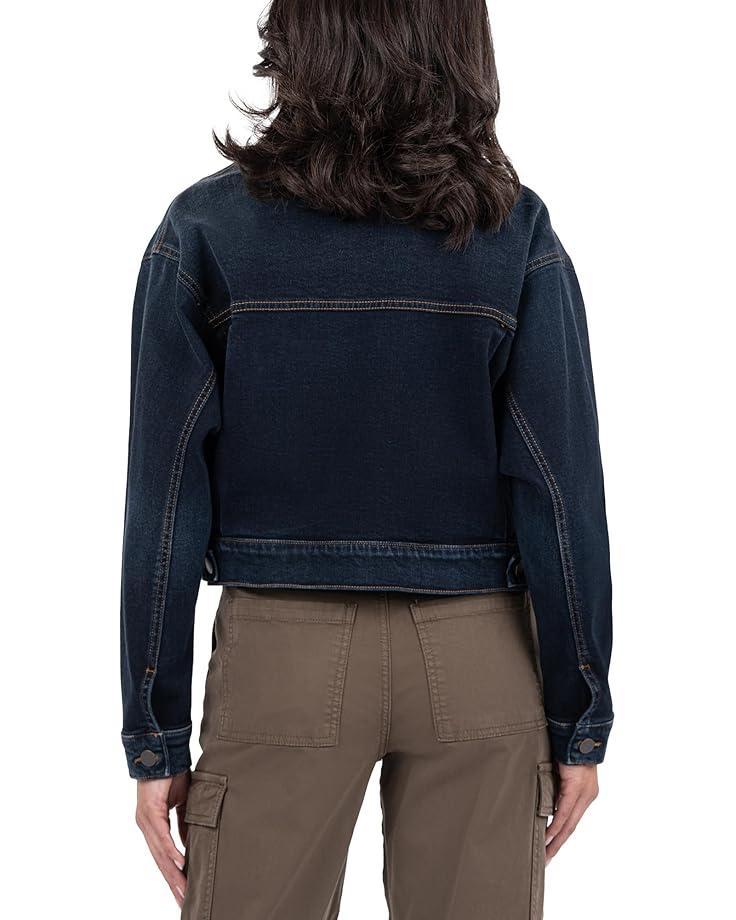 Military Crop Jacket Ecru Rigid Denim Product Image