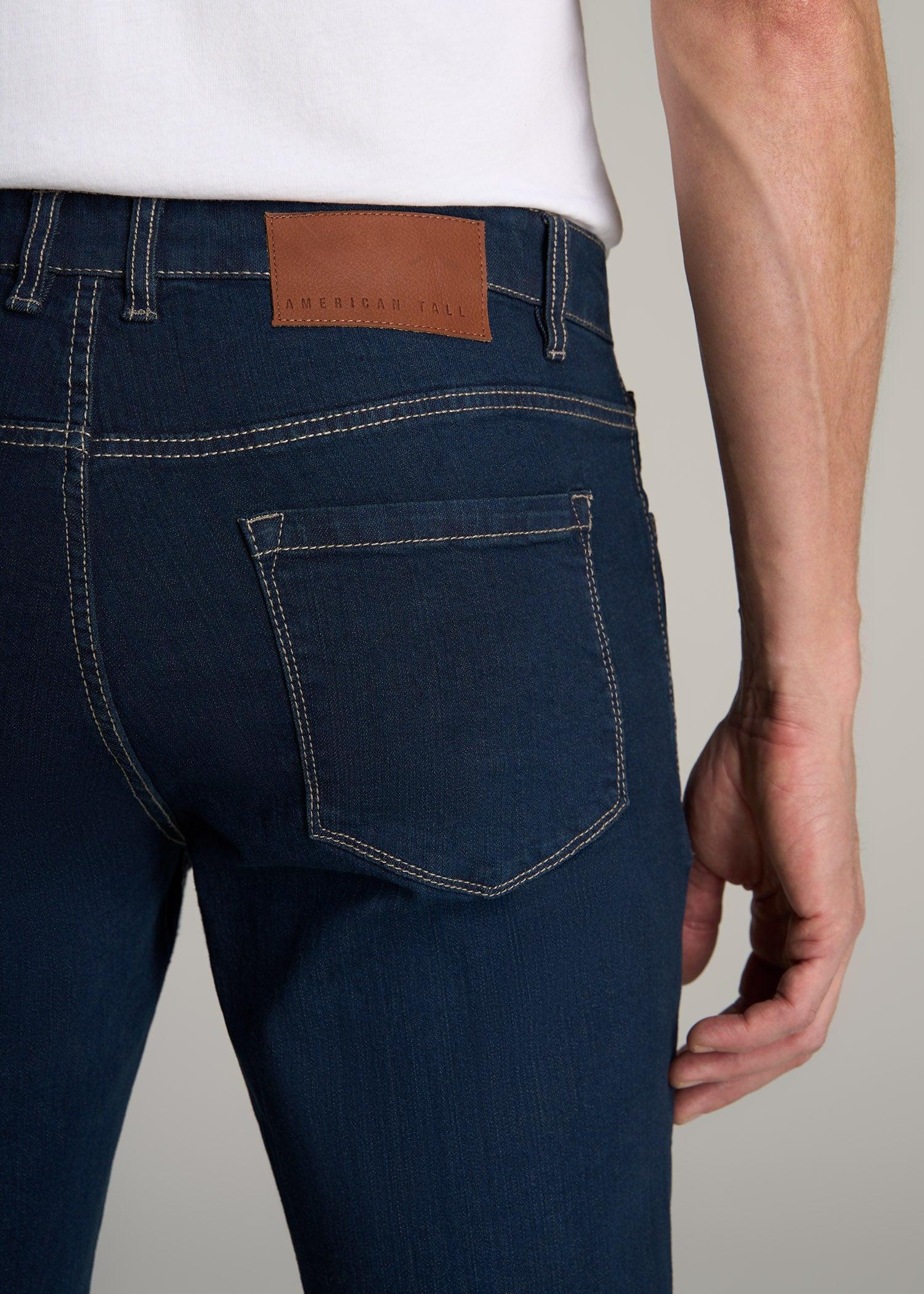 Carman TAPERED Jeans for Tall Men in Blue-Steel Product Image