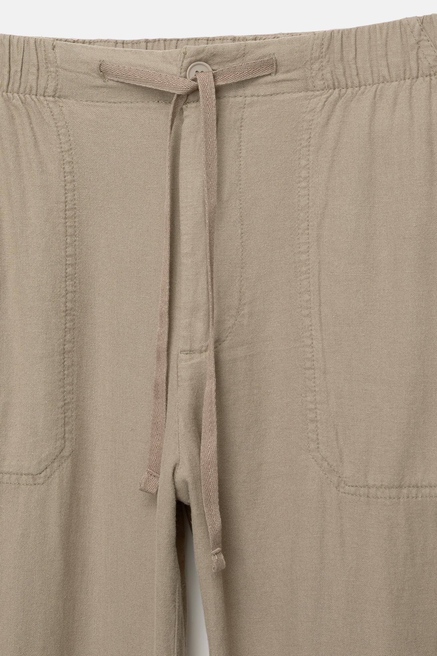 Linen blend sweatpants Product Image