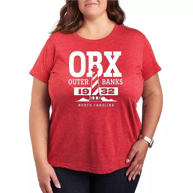 Plus OBX Outer Banks Lighthouse Graphic Tee, Women's,  Product Image