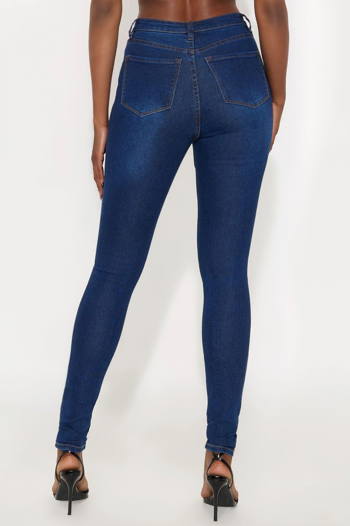 Tall Marilyn High Waisted Skinny Jeans - Dark Wash Female Product Image