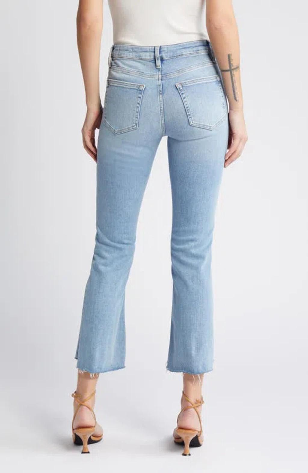 FRAME Le Crop Mini Bootcut Raw Step Hem Jeans In Colorado Product Image