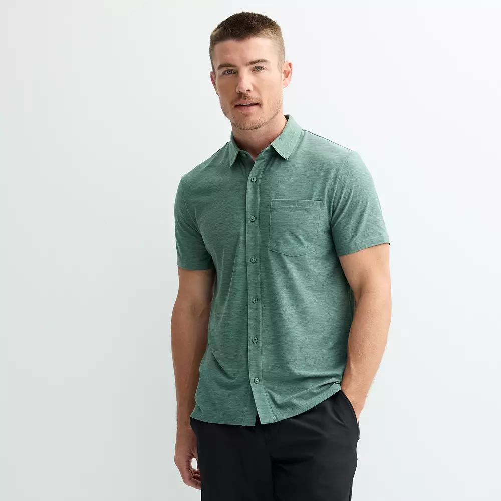 Men's FLX Wander Button Down Polo,  Product Image