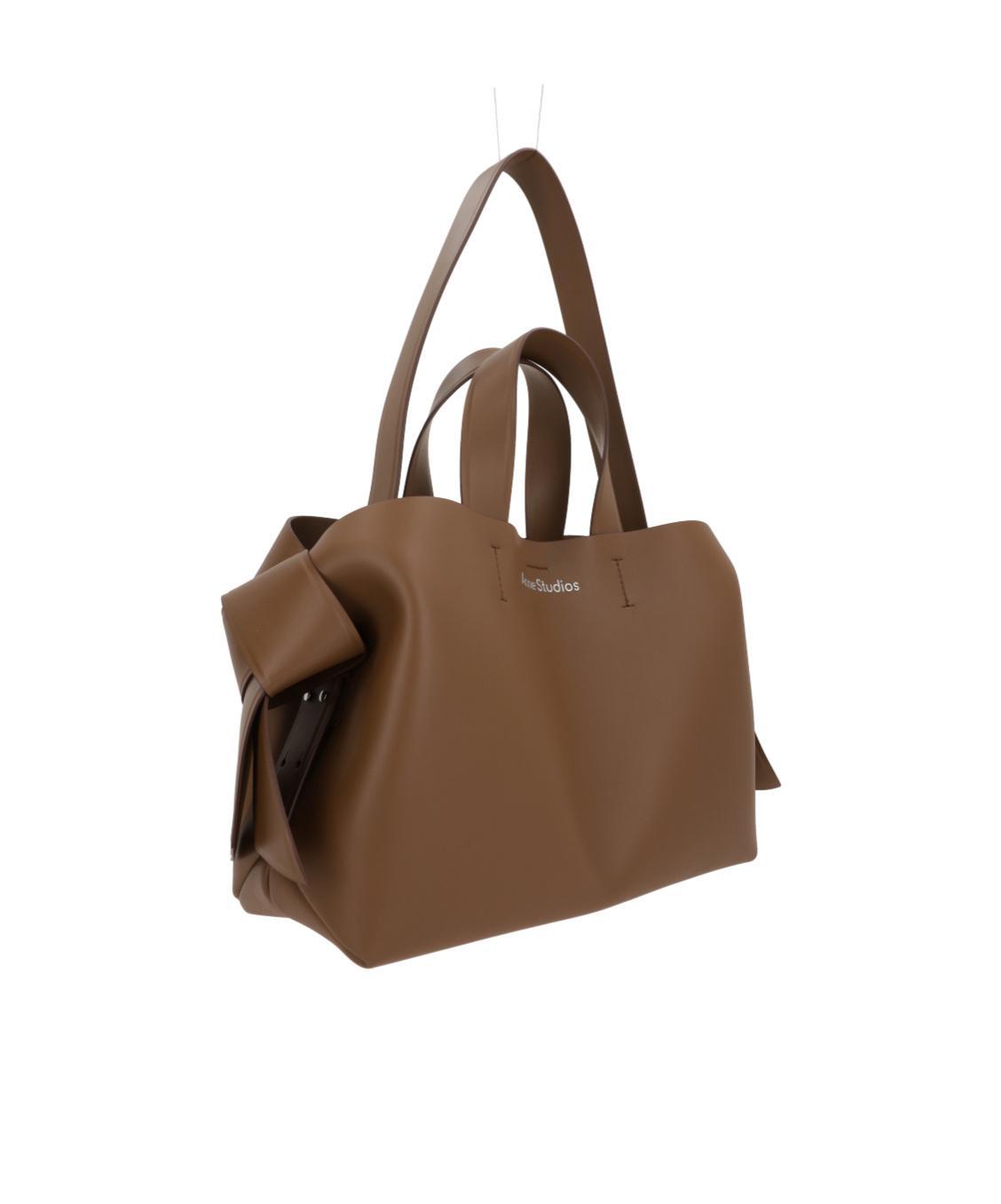 ACNE STUDIOS Musubi Knots Tote In Honey/camel Product Image