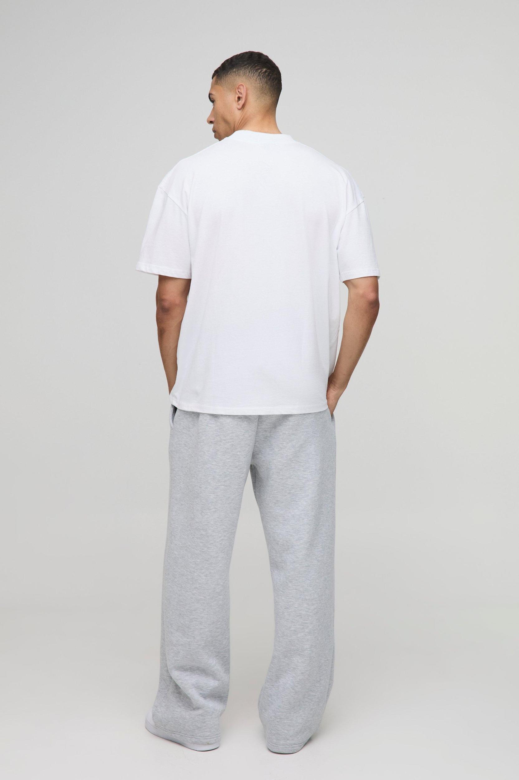 Oversized Extended Neck Official Cherub Graphic T Shirt | boohooMAN USA Product Image