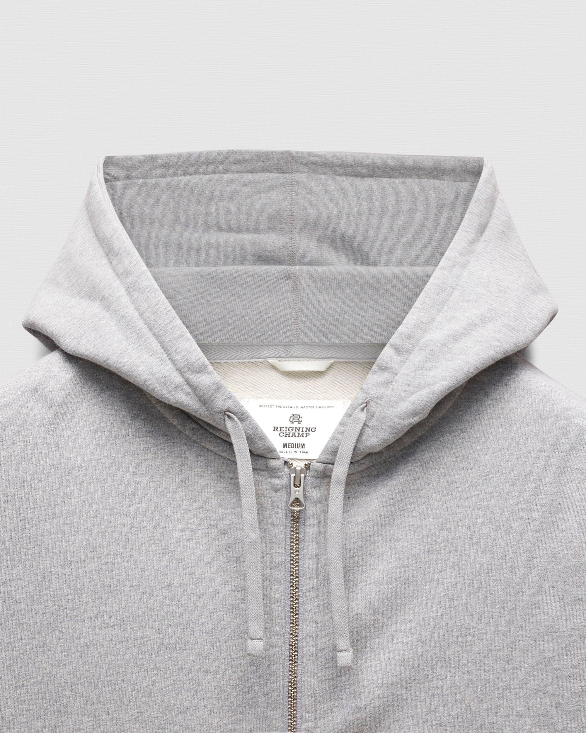 Midweight Terry Relaxed Zip Hoodie Male Product Image