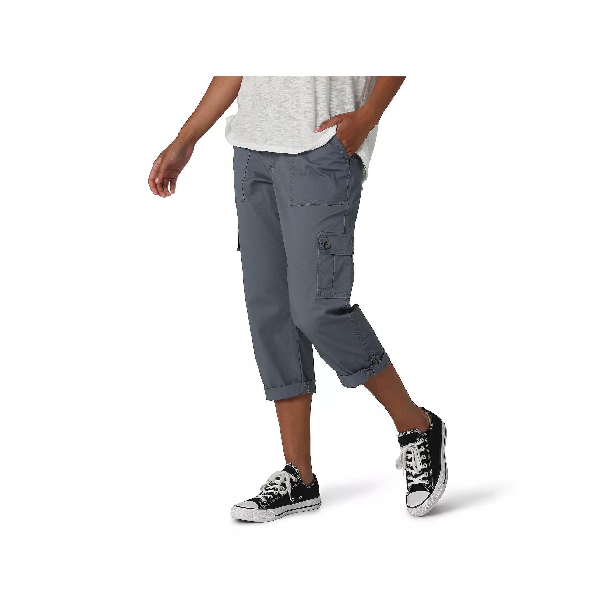 Women's Lee® Flex-To-Go Cargo Capri Pants, Size: 16, Tech Grey Product Image