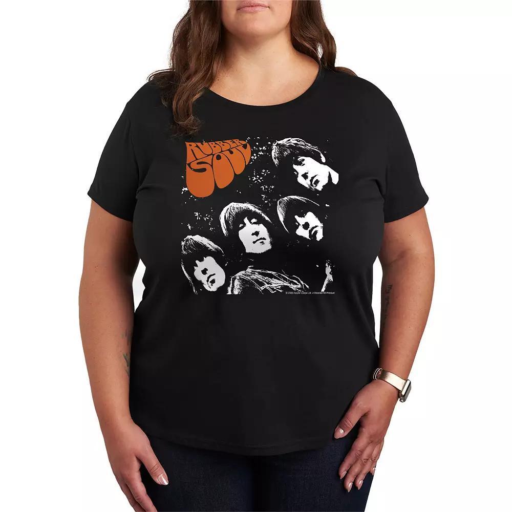 Plus Size The Beatles Rubber Soul Graphic Tee, Women's, Size: 3XL, Black Product Image