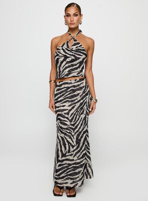 Eleganza Top Zebra Product Image