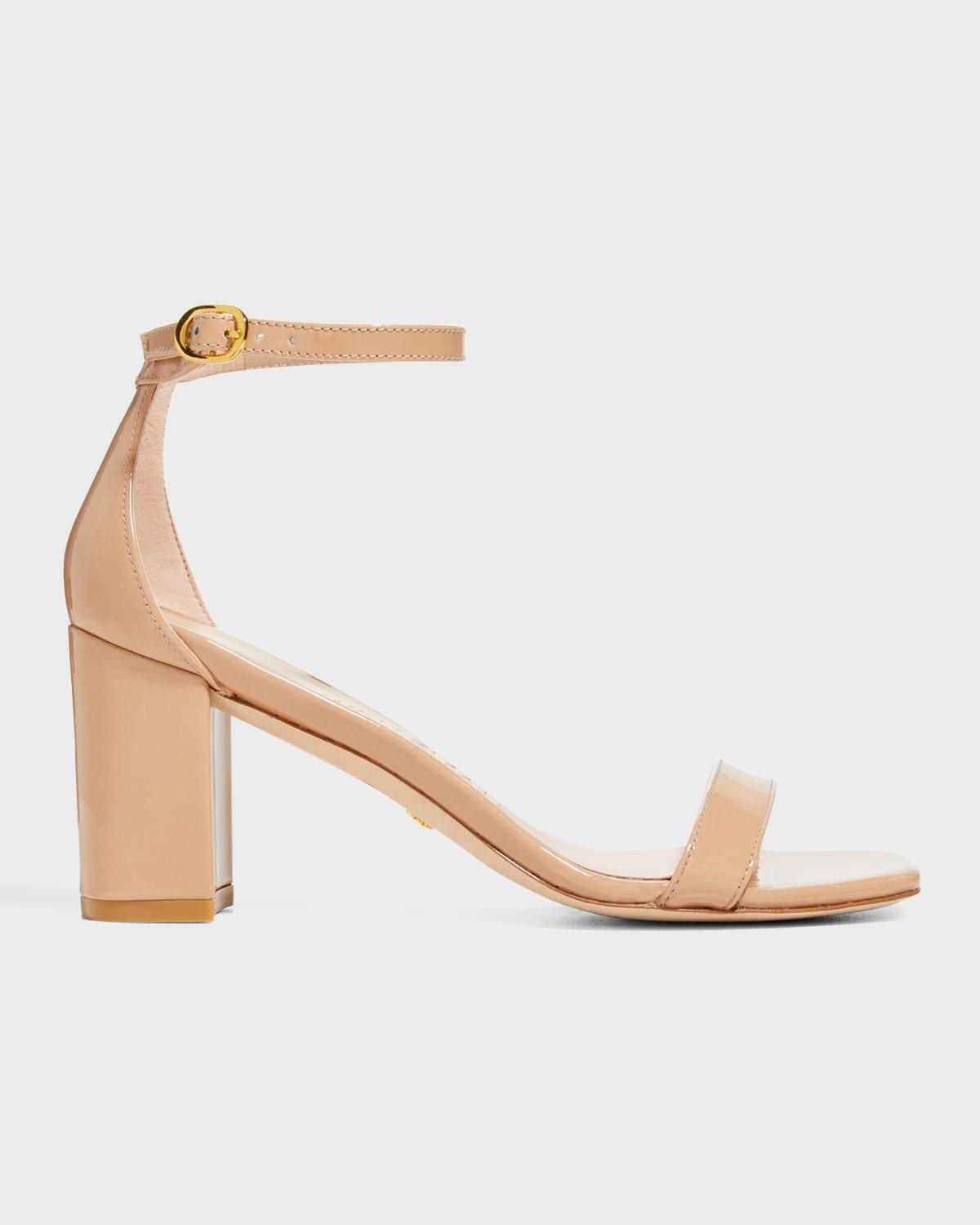 Stuart Weitzman Nudistcurve 75 Block Sandal (Adobe) Women's Shoes Product Image