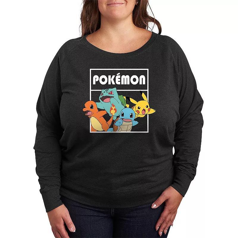 Disneys Lilo & Stitch Plus Size Halloween Ghosts French Terry Long Sleeve Tee, Womens Heather Grey Product Image