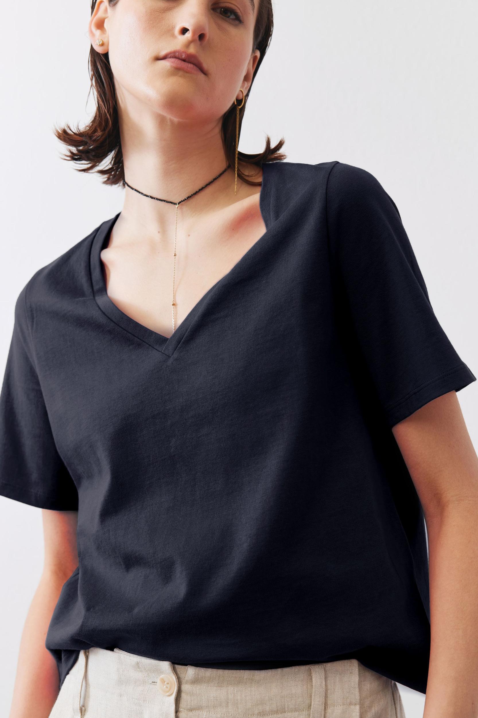 Classic Cotton V-Neck Product Image