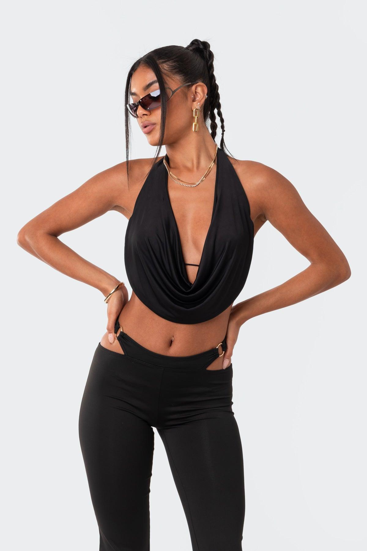 Monique Cropped Open-Back Top Product Image