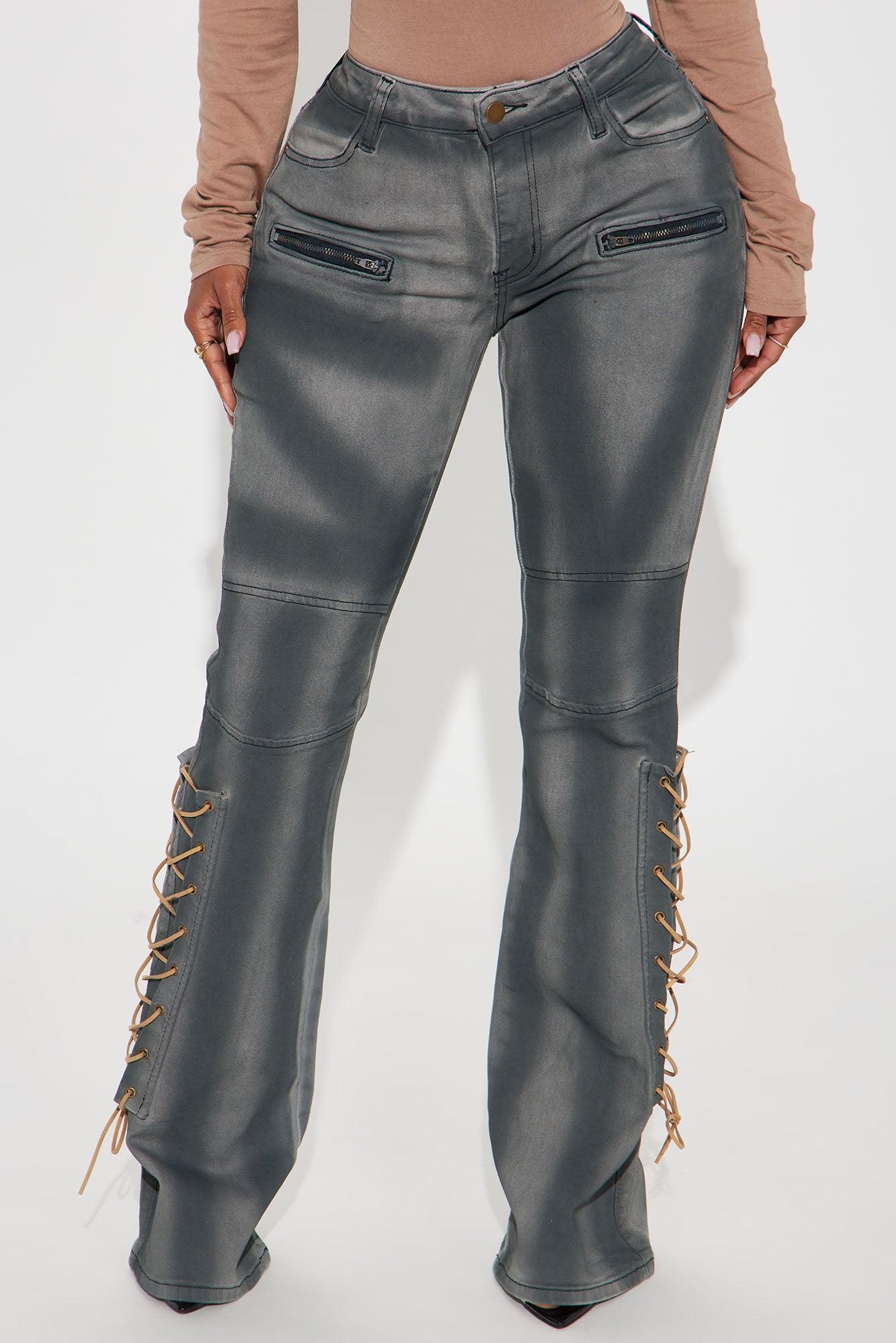 Take My Word Flare Pant - Charcoal Product Image