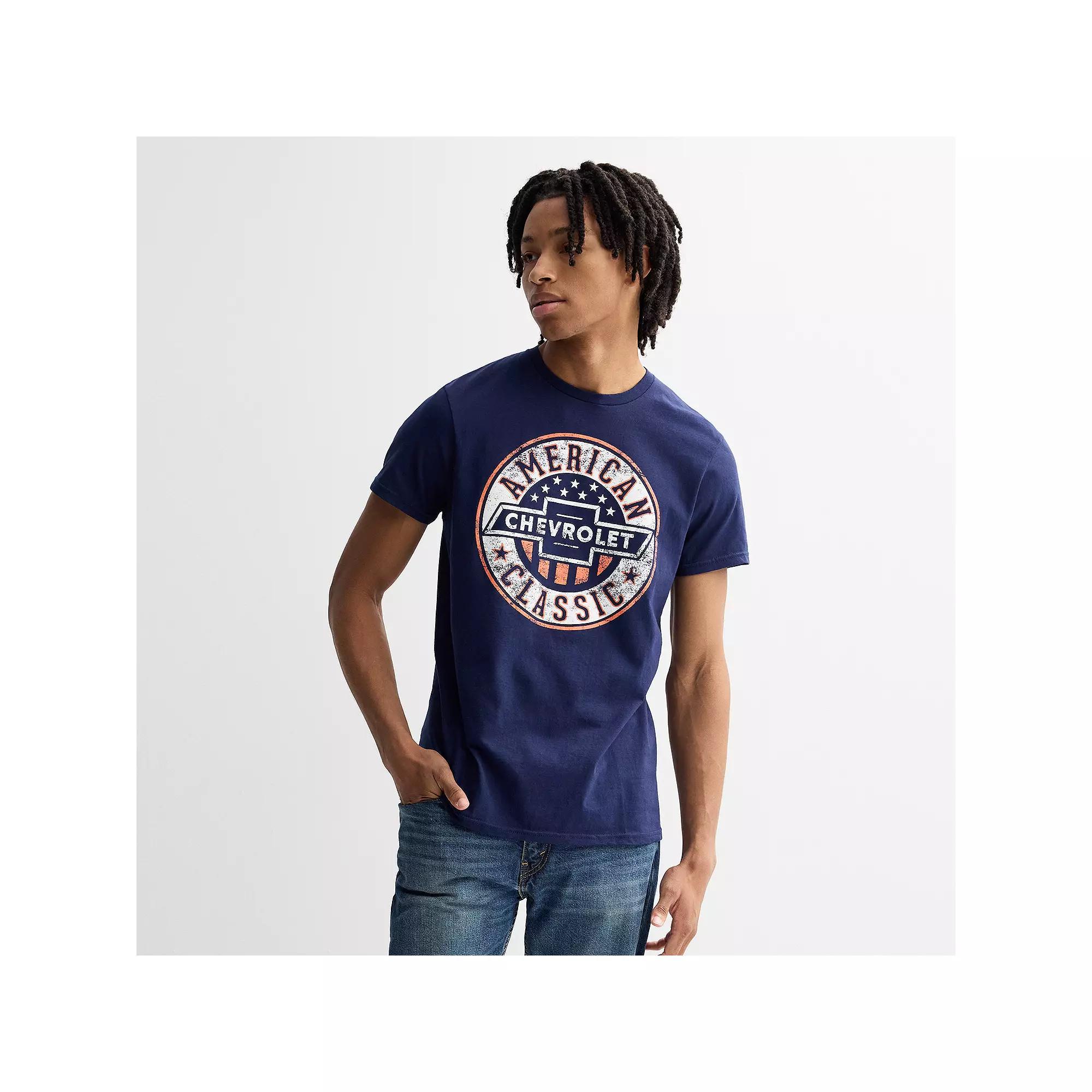 Men's Chevrolet American Classic Tee, Size: XL, Denim Grey Product Image