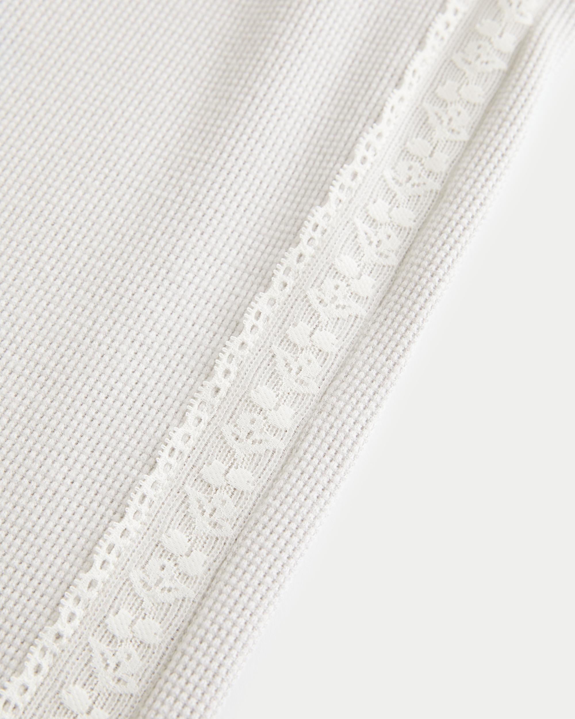 Gilly Hicks Waffle Lace Straight Pants Product Image