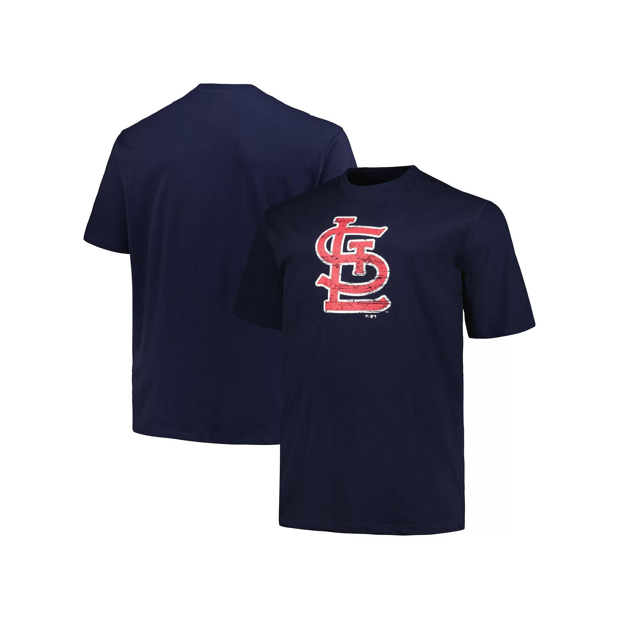 Men's Profile Navy St. Louis Cardinals Big & Tall Primary Logo T-Shirt,  Product Image