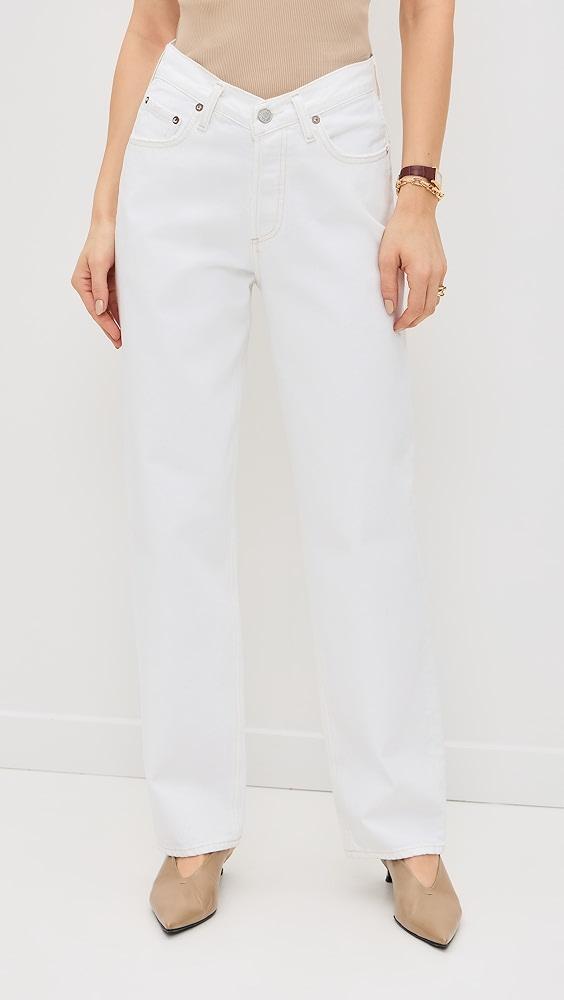 AGOLDE V Waist Baggy Jeans | Shopbop Product Image