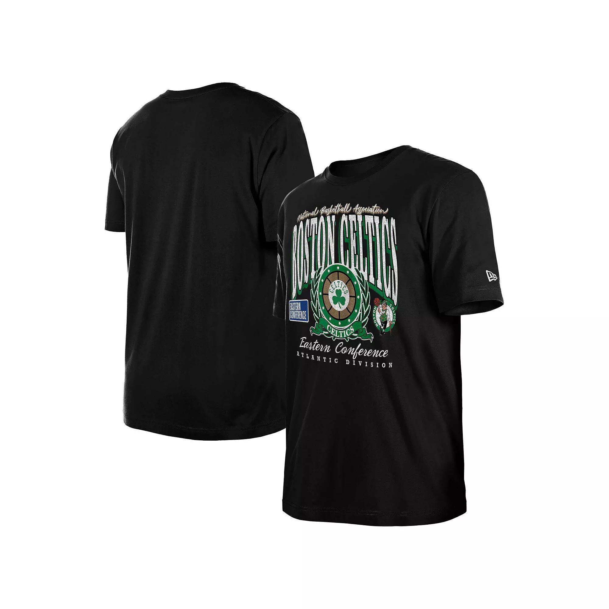 Men's New Era Black Boston Celtics Sport Classics Enzyme Washed T-Shirt,  Product Image