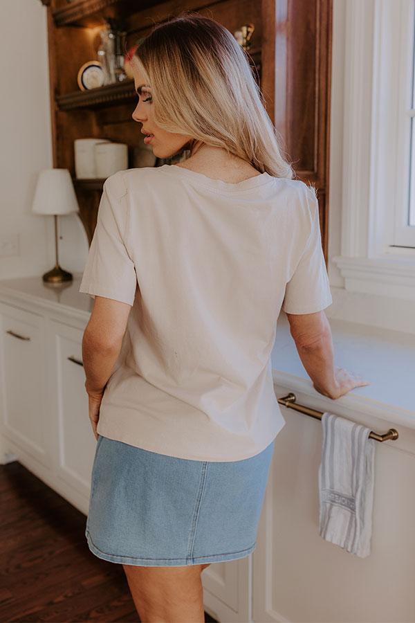 Casual Cues Tee in Oatmeal Product Image