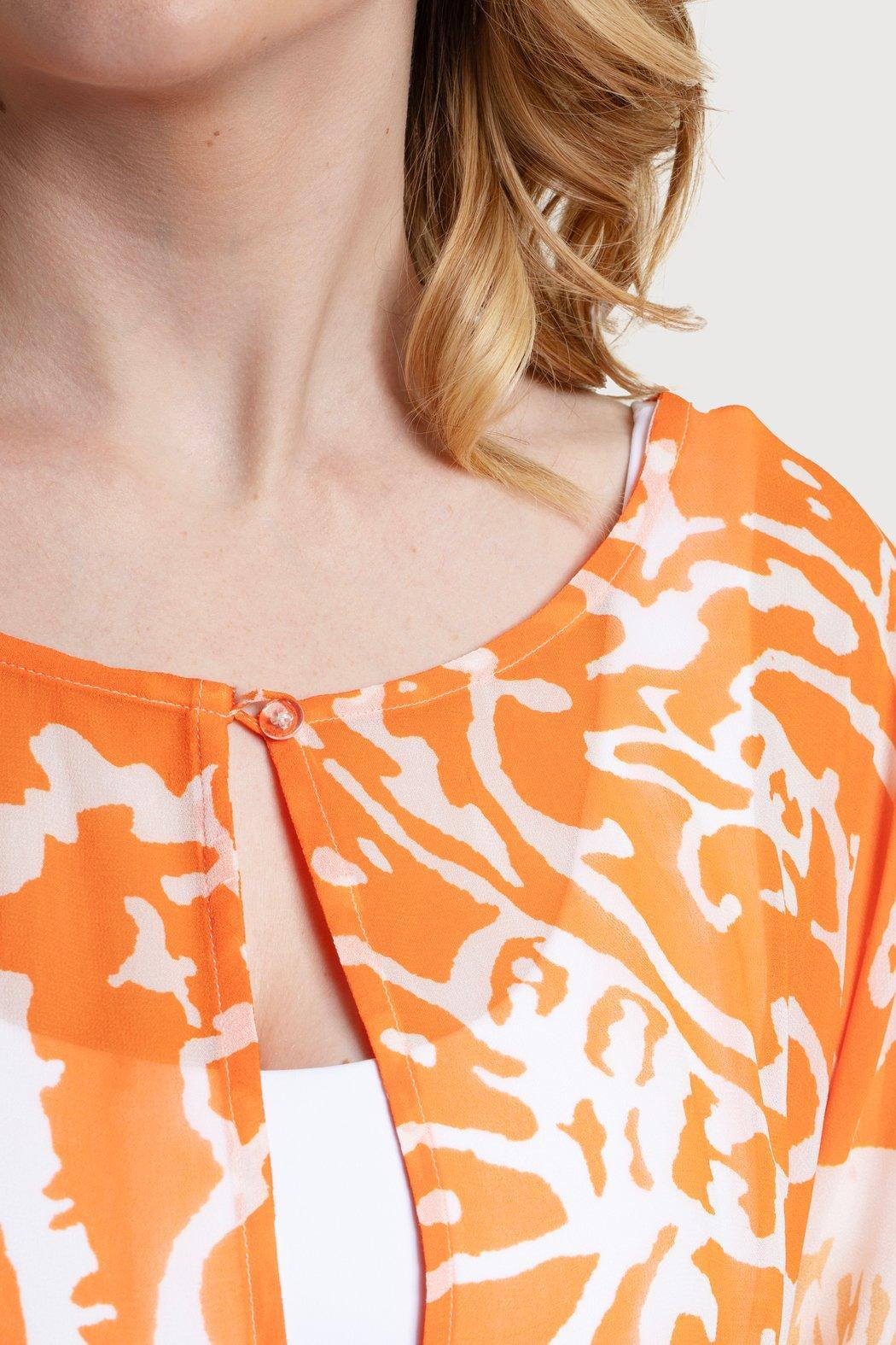 Floral Kaftan Tie Waist Monochrome Product Image