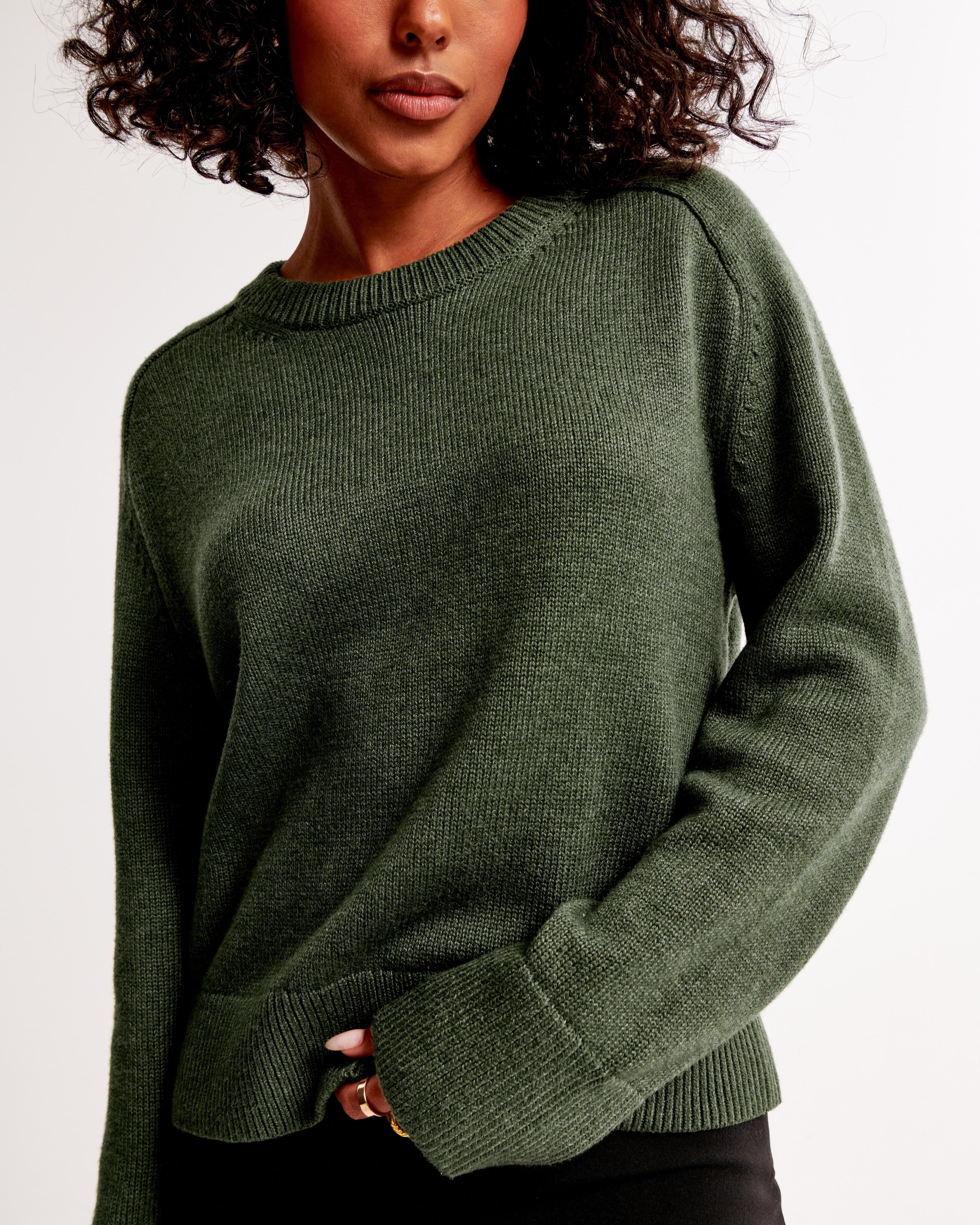 The A&F Madeline Cotton-Blend Crew Sweater Product Image