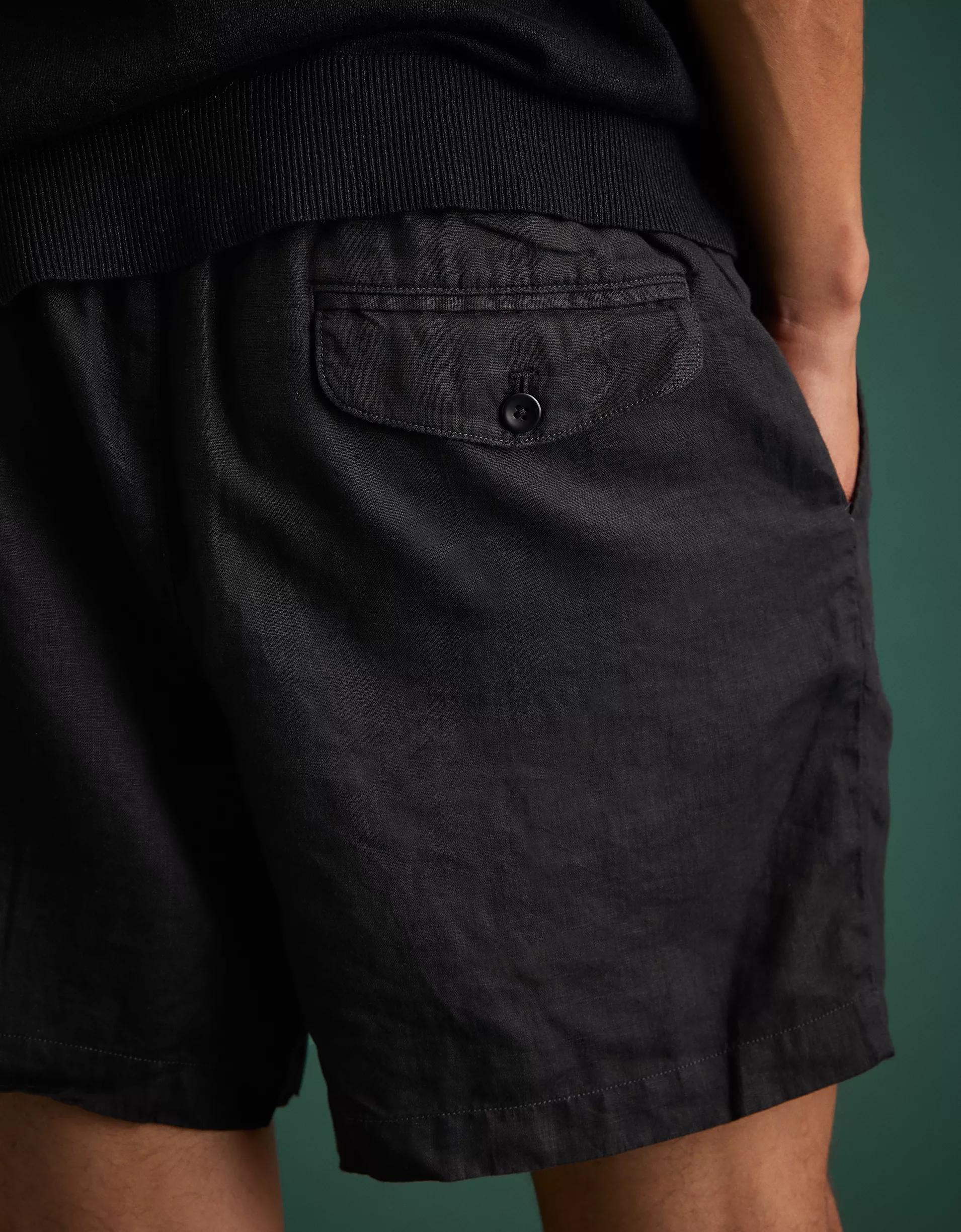AE77 Premium Linen Pull-On Short Product Image