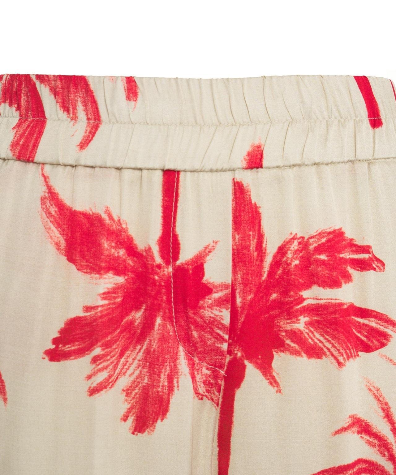 Satin pants with print Product Image