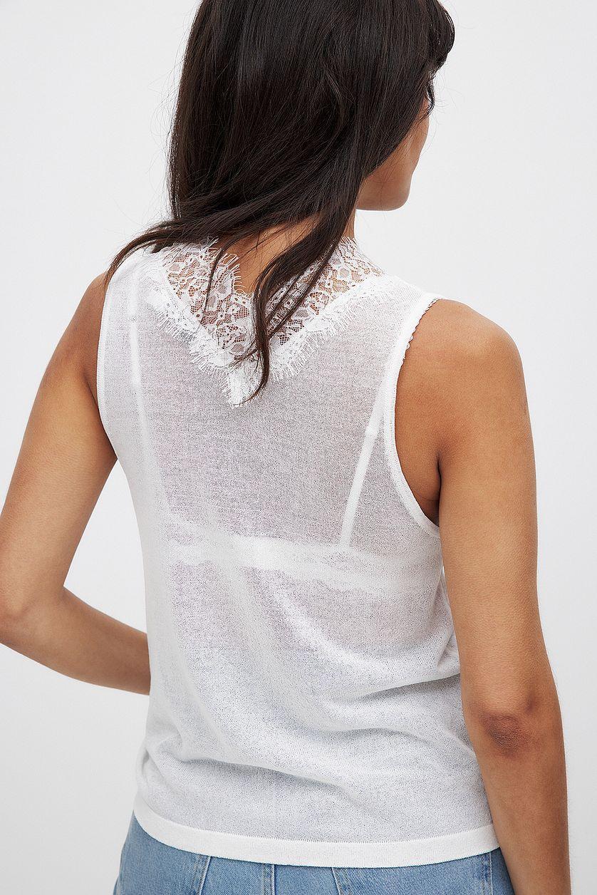 Fine Knitted Lace Top Product Image