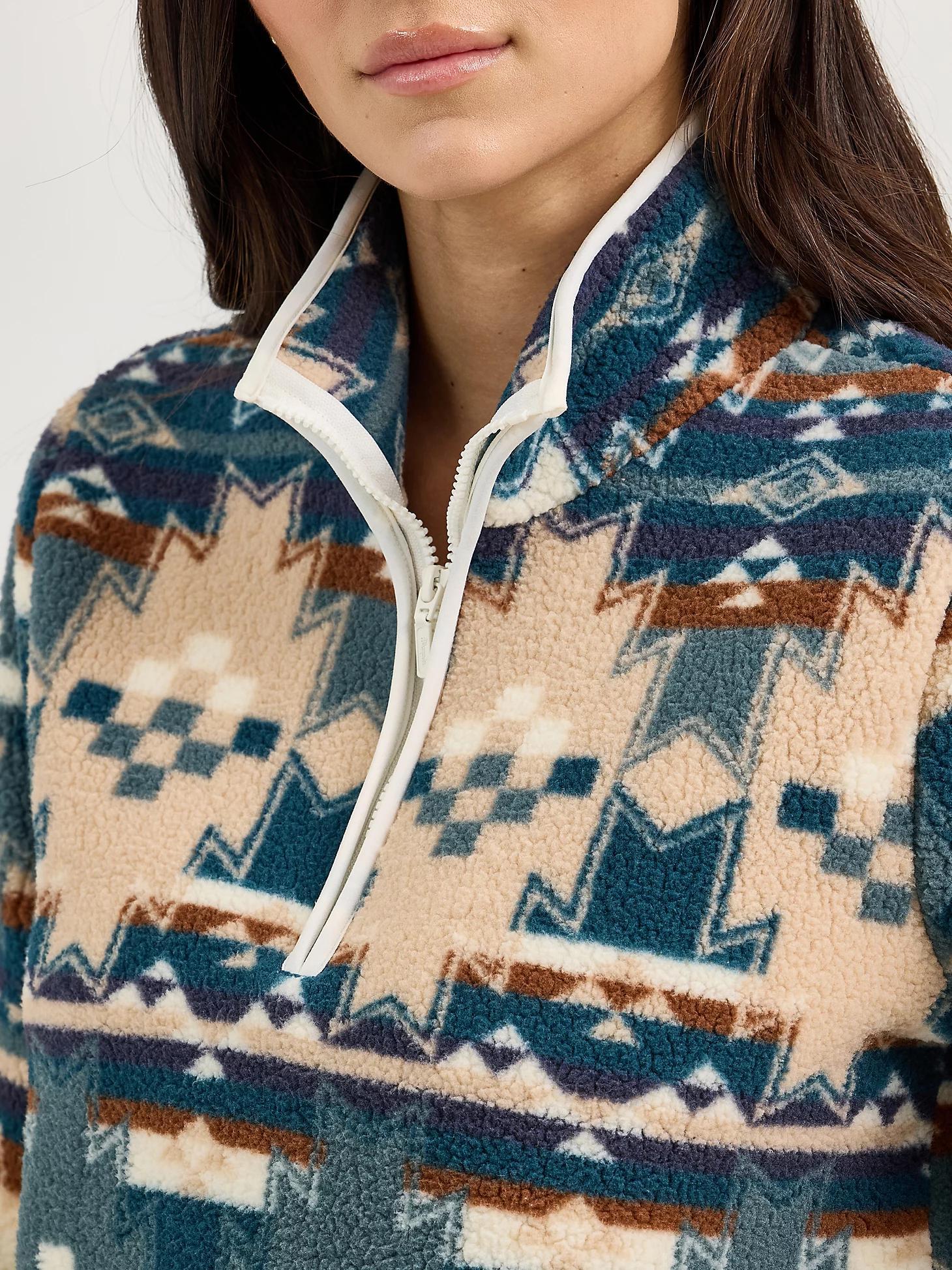 Women's Wrangler Retro® Quarter-Zip Sherpa Pullover in Dusty Product Image