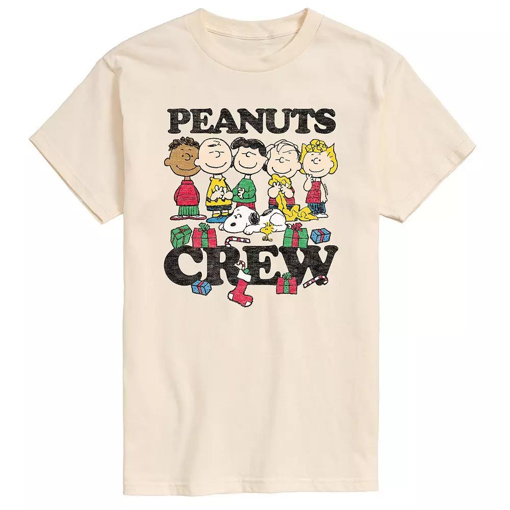 Men's Peanuts Crew Tee, Size: Medium, White Product Image