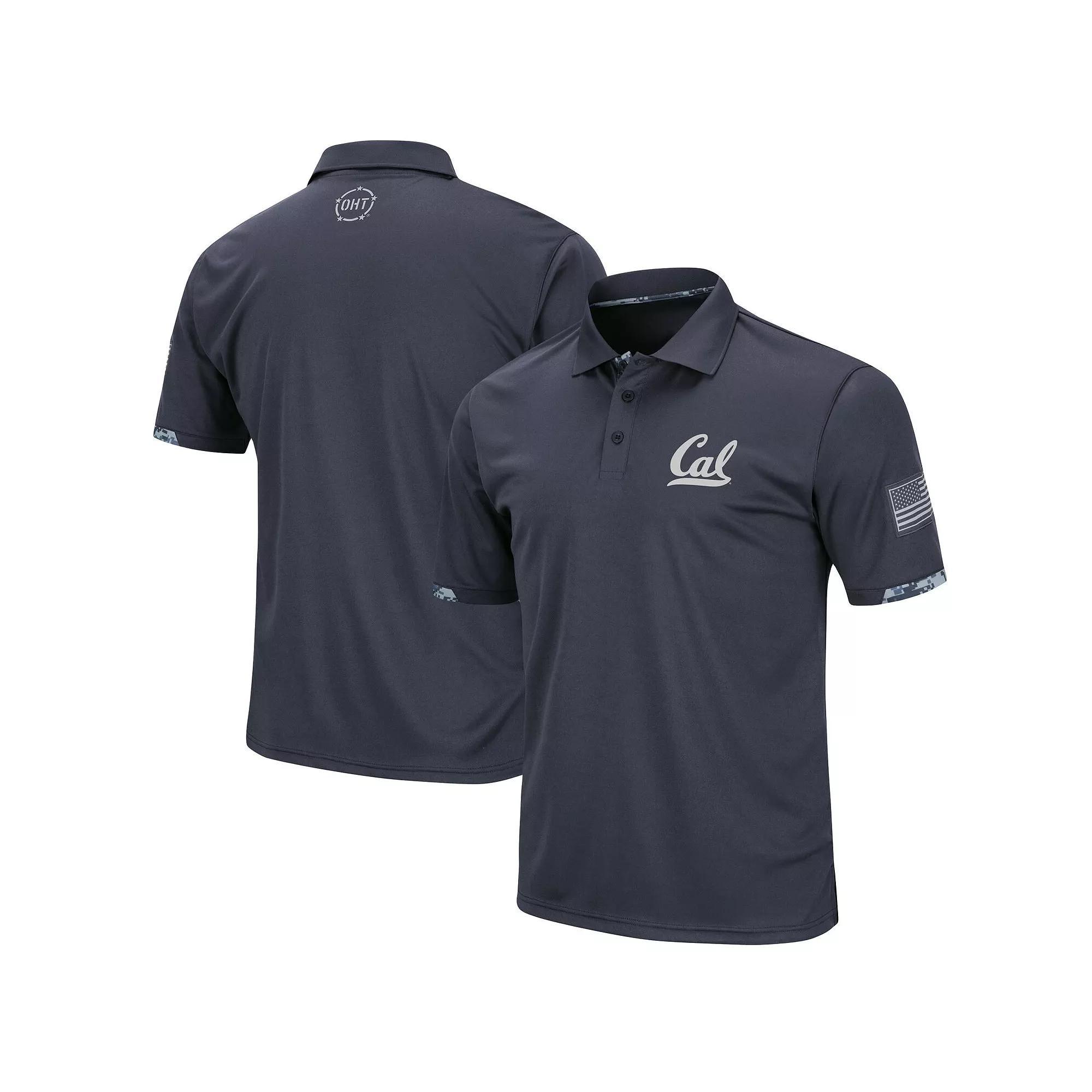 Men's Colosseum Charcoal Cal Bears OHT Military Appreciation Digital Camo Polo,  Product Image