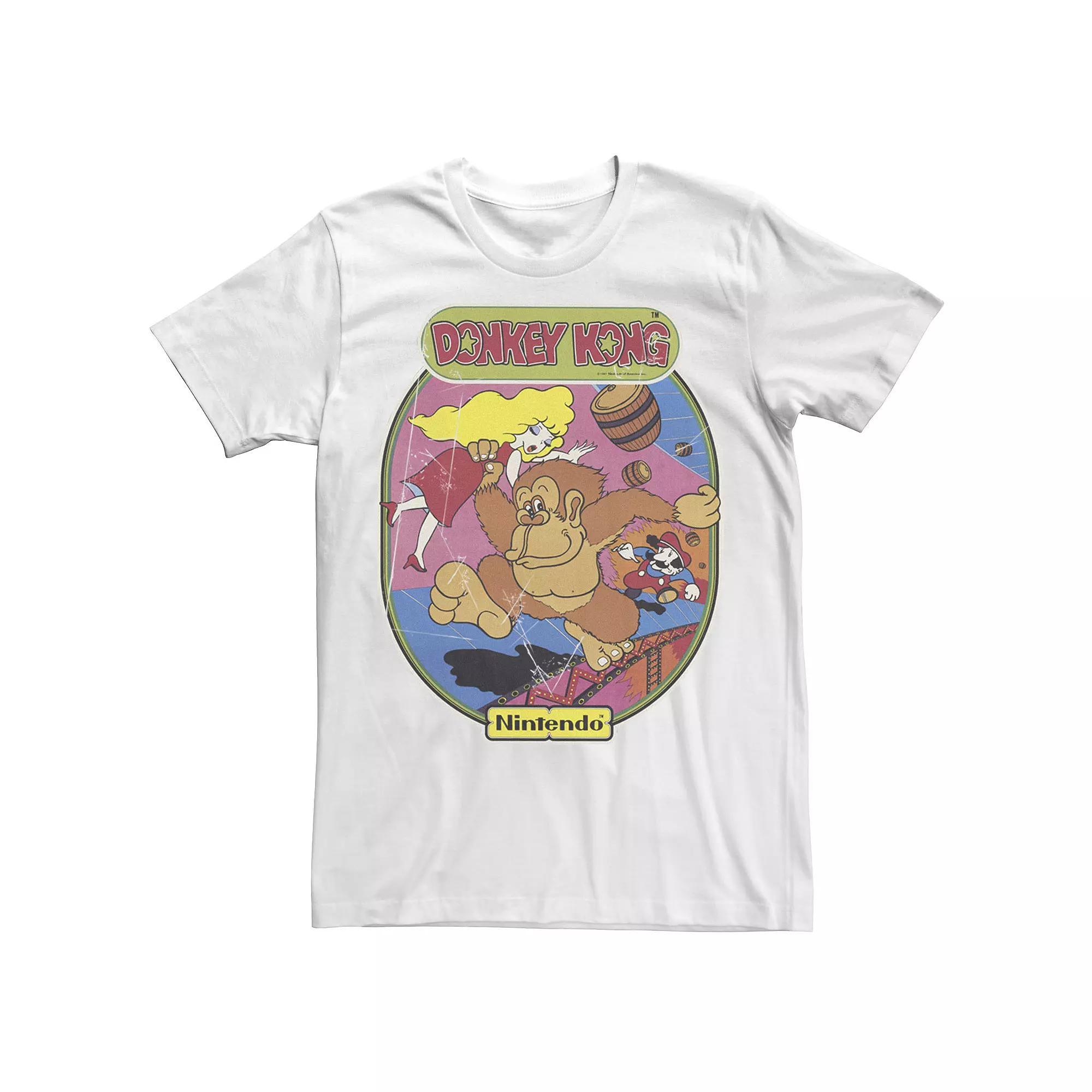 Men's Nintendo Donkey Kong Mario Retro Art Tee,  Product Image