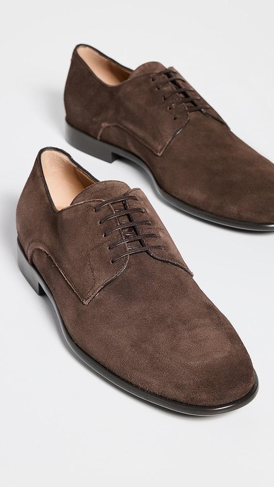 FERRAGAMO FOSCO Suede Derby Shoes | Shopbop Product Image