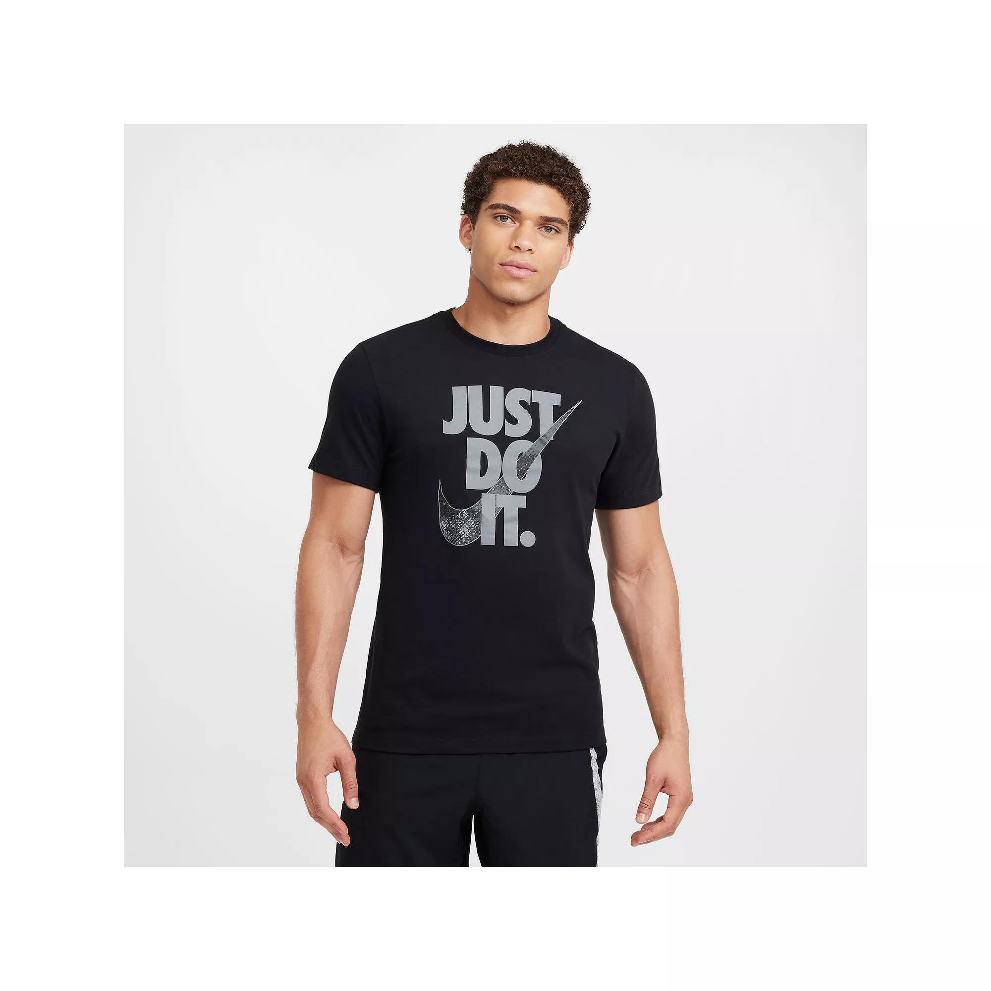 Men's Nike Dri-FIT Fitness Tee, Size: Small, Black Product Image
