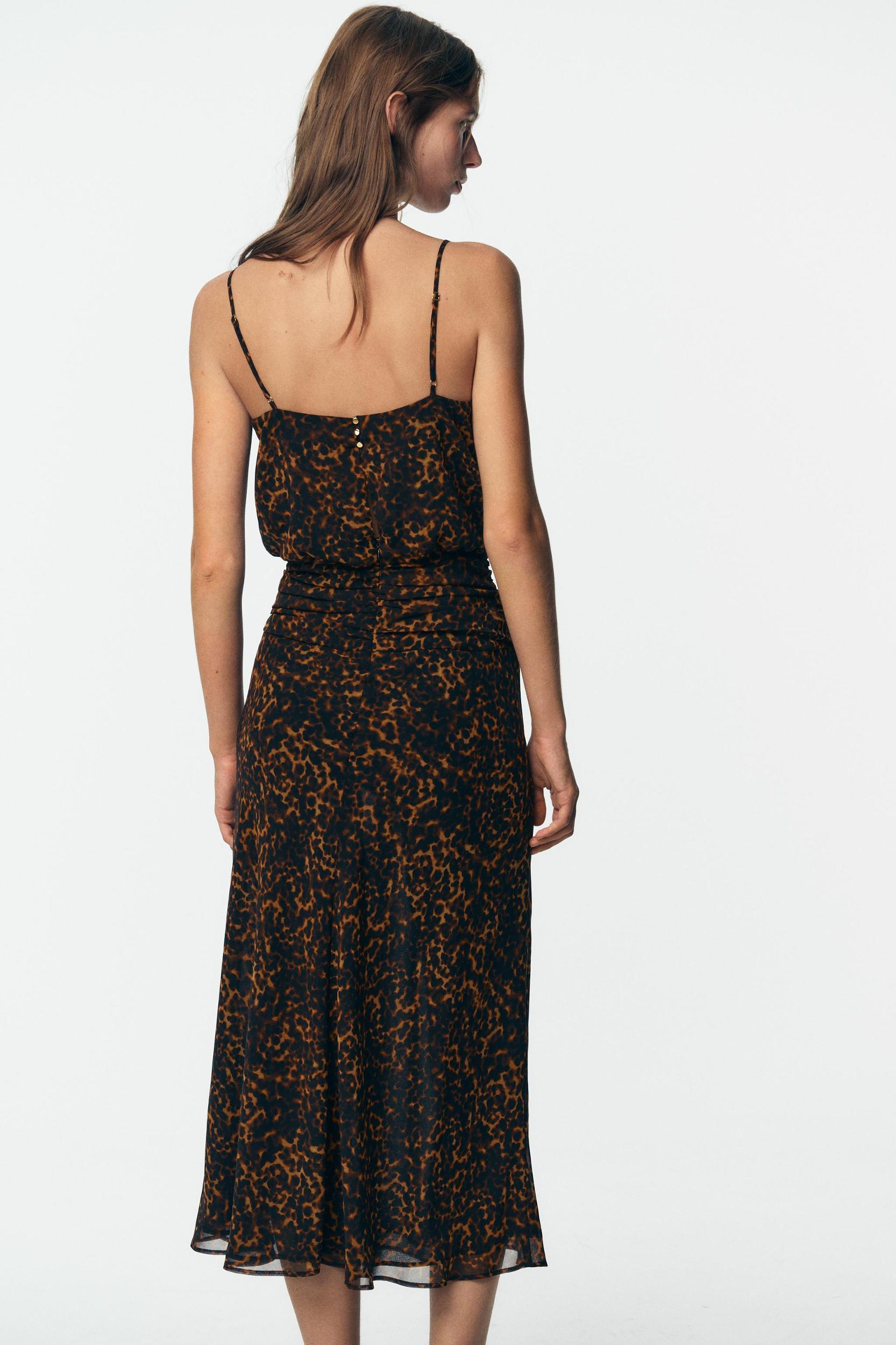 ANIMAL PRINT MIDI DRESS Product Image