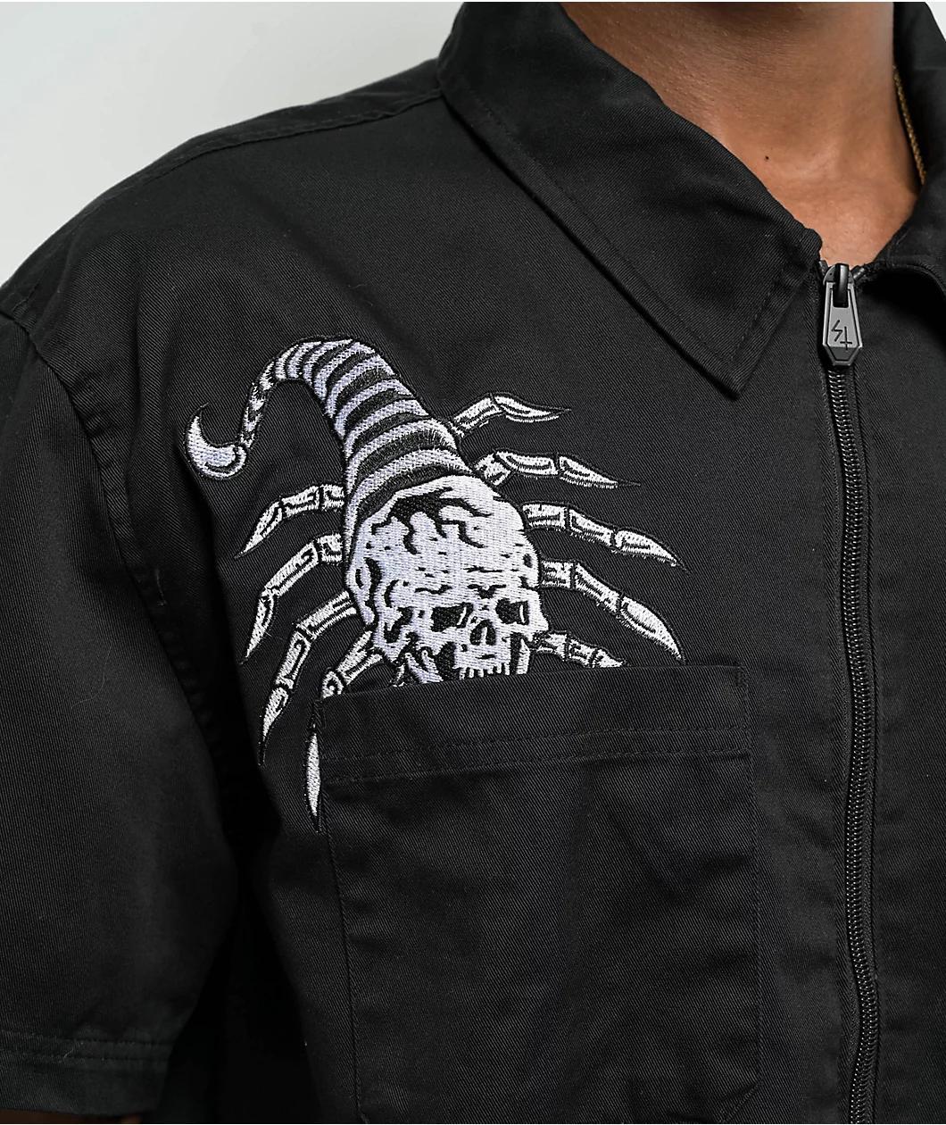 Lurking Class By Sketchy Tank Crawl Black Zip Work Shirt Product Image