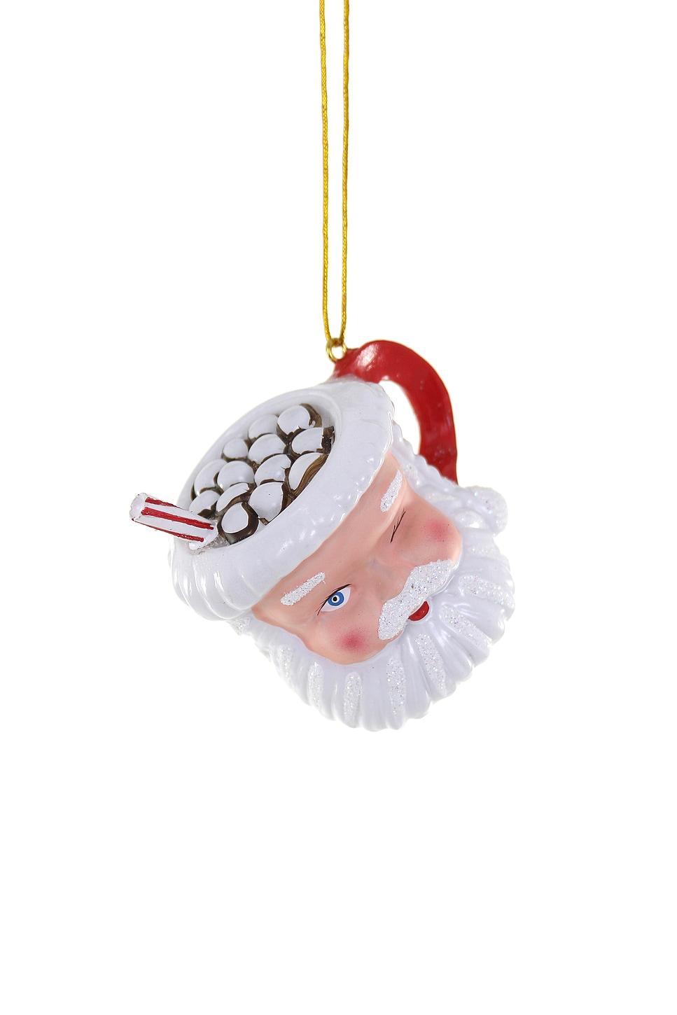 Small Santa Mug Ornament Cody Foster & Co Product Image