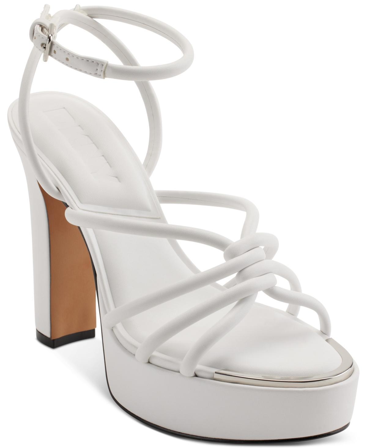 Dkny Womens Delicia Strappy Knotted Platform Sandals Product Image