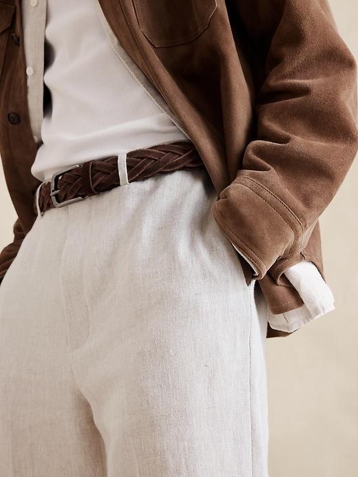 Tailored Straight Linen Pant Product Image