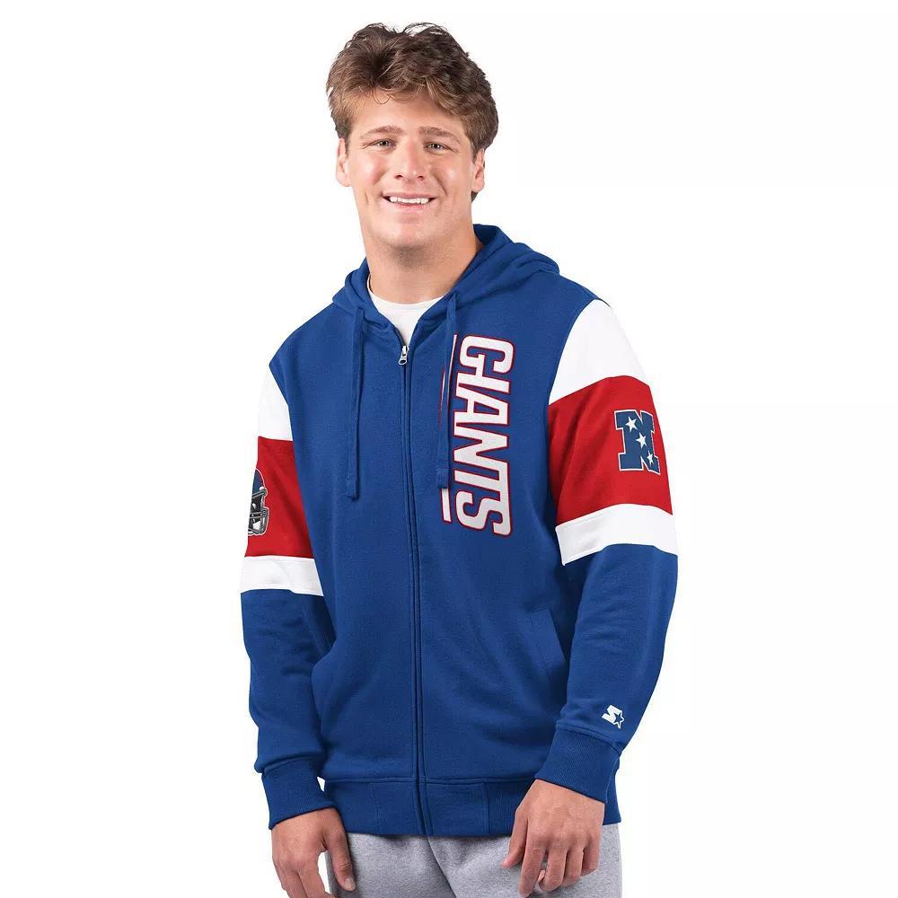 Men's Starter Royal New York Giants Extreme Full-Zip Hoodie,  Product Image