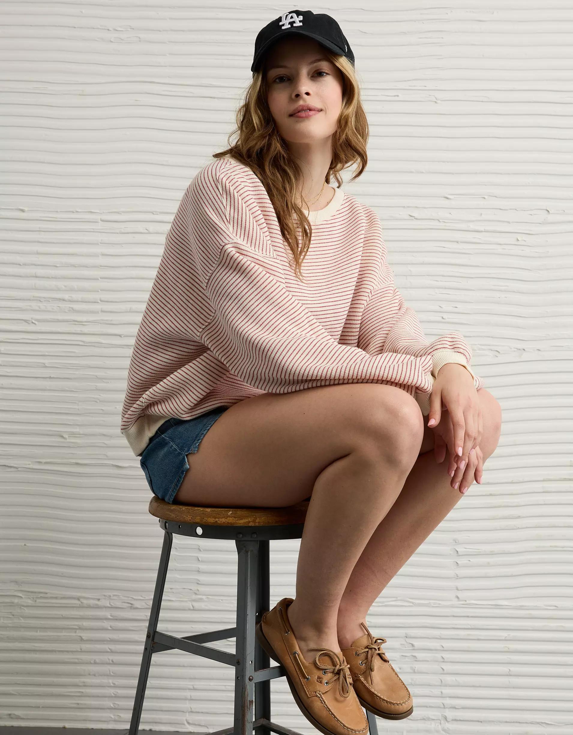 AE Stretch Denim Perfect Shortie Product Image