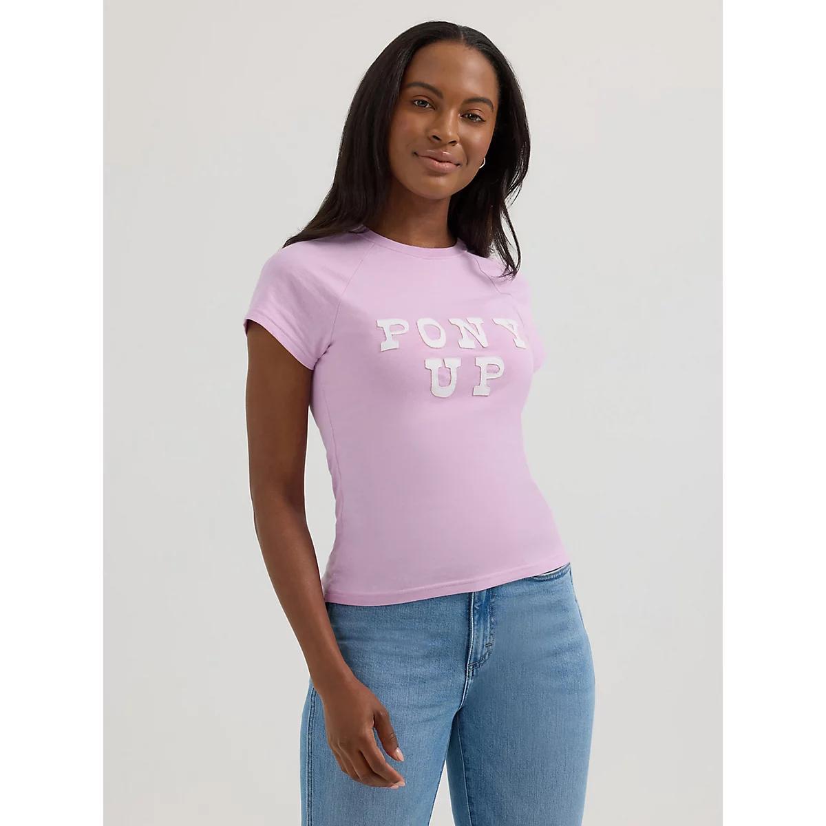 Women's Wrangler Shrunken Western Raglan Tee | Women's TOPS | Wrangler® Product Image